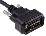RS PRO Male 9 Pin D-sub to Male Unterminated Serial Cable, 2m PVC