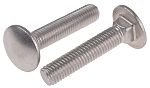 Plain Stainless Steel Coach Bolt, M10 x 50mm