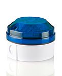 Moflash LED195 Series Blue Flashing Beacon, 85 → 280 V ac, 85 → 380 V dc, Surface Mount, Wall Mount, LED