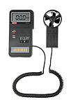 RS PRO AVM-01 Vane Anemometer, 45m/s Max, Measures Air Velocity