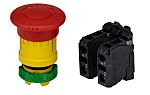 Schneider Electric XB5 Series Twist Release Emergency Stop Push Button, Panel Mount, 22mm Cutout, 2NC, IP66, IP67,