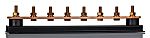 WJ Furse Copper Earth Bar L. 400mm x W. 90mm x H. 90mm 6 Ways