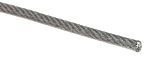 RS PRO Galvanised Steel Wire Rope, 100m