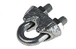 RS PRO Carbon Steel (U-Bolt), Steel (Bridge) 6mm Diameter Wire Rope Grip