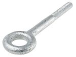 RS PRO Galvanised Metal Eye Bolt, M12 Thread, 50mm Thread Length, 24mm Internal Eye Diameter, 48mm Outer Eye Diameter