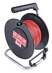 Carrete de extensión de cable de prueba y medida RS PRO, long. 50m, Rojo, Conector 4mm