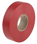 Cinta aislante de PVC RS PRO 235308 de color Rojo, 19mm x 33m, grosor 0.13mm