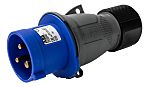 Amphenol Industrial, Easy & Safe IP44 Blue Cable Mount 2P + E Industrial Power Plug, Rated At 32A, 230 V