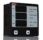 Digitální panelový multifunkční měřič, 5 (Current) A, 500 (AC RMS Input Voltage) V, 500 (Secondary Input Voltage) V, 65