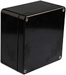 RS PRO Black Glass Fibre Reinforced Polyester Junction Box, IP66, ATEX, IECEx, 160 x 160 x 90mm