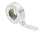 RS PRO Duct Tape, 50m x 50mm, White, Gloss Finish