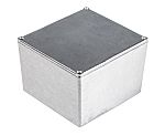 RS PRO Silver Die Cast Aluminium Enclosure, IP54, Silver Lid, 50 x 50 x 31mm