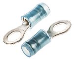 TE Connectivity, PIDG Insulated Ring Terminal, M5 Stud Size, 1mm² to 2.6mm² Wire Size, Blue