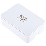 DesignSpark ABS Case for use with Raspberry Pi 2B, Raspberry Pi 3B, Raspberry Pi 3B+ in White