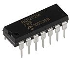 Microchip MCP2221A-I/P, USB Bridge IC, 12Mbps, 3 to 5.5 V, 14-Pin PDIP
