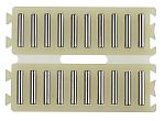Jaula plana  de aguja INA serie FF, 10 rodillos de 17.8mm x Ø 3.5mm, dimensiones totales 75mm x 55mm