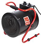 RS PRO 3kW Fan Industrial Heater, Floor Mounted, Type C - European Plug