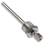 RS PRO, 1/2 BSP Thermowell for Use with Temperature Probe, 3 mm, 8 (Pocket) mm Probe