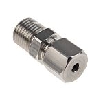 RS PRO In-Line Thermocouple Compression Fitting for Use with Thermocouple, 1/4 BSP, 4mm Probe
