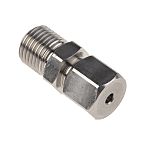 RS PRO, 1/4 BSP Thermocouple Compression Fitting for Use with Thermocouple, 3.175mm Probe