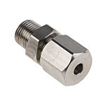 RS PRO In-Line Thermocouple Compression Fitting for Use with Thermocouple, 1/8 BSPT, 4mm Probe