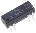 Celduc Plug In Reed Relay, 12V dc Coil, SPST, 100V dc Max, 1000Ω