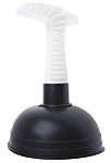 Small Black and White Sink Plunger