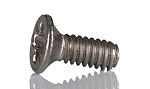 RS PRO Pozidriv Countersunk A2 304 Stainless Steel Machine Screws DIN 965, M2x5mm