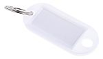 WHITE PLASTIC KEY CHAIN