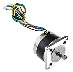 RS PRO Hybrid Stepper Motor, 12 V, 1.8°, 56.4 x 56.4mm Frame, 6.35mm Shaft