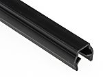 RS PRO Black PP T-Slot Covers, 6mm Groove Size, 2m Length