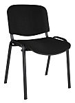 RS PRO Black Fabric Stacking Chair, 140kg Weight Capacity