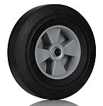 RS PRO Black Rubber Corrosion Resistant Trolley Wheel, 600kg