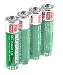 RS PRO NiMH Rechargeable AAA Battery, 1.1Ah, 1.2V