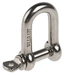 S/steel D shackle with screw pin,5mm