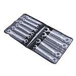 RS PRO 10-Piece Spanner Set, 5/32 → 3/8 in, Carbon Steel