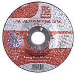 RS PRO Aluminium Oxide Grinding Disc, 125mm x 6mm Thick, P180 Grit, 5 in pack