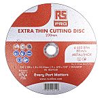 RS PRO Aluminium Oxide Cutting Disc, 230mm x 1.8mm Thick, P120 Grit, 5 in pack