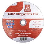 RS PRO Aluminium Oxide Cutting Disc, 230mm x 1.8mm Thick, Fine Grade, P120 Grit, 5 in pack