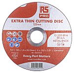 RS PRO Aluminium Oxide Cutting Disc, 125mm x 1mm Thick, P120 Grit, 5 in pack