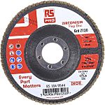 RS PRO Zirconium Dioxide Flap Disc, 115mm, P120 Grit