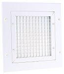 RS PRO White Aluminium Vent Grille, Eggcrate Slat, 200 x 200mm