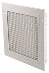 Wht Al filter grille w/flange,300x300mm