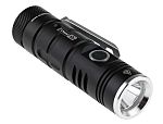 RS PRO LED Pocket Torch Black - Rechargeable 600 lm, 94.5 mm