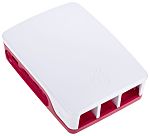 Raspberry Pi Plastic Case for use with Raspberry Pi 4B in Red, White