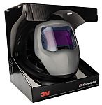 3M Speedglas 9100 Flip-Up Welding Helmet, Auto-Darkening Lens, Adjustable Headband, 54 x 107mm Lens