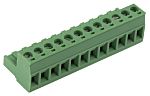 Phoenix Contact, 5.08mm Pitch, MSTB 2.5/12-ST-5.08, 12 Way, , Pluggable Terminal Block, Plug, Cable Mount, Screw