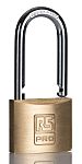 RS PRO Key Brass, Stainless Steel Padlock, Keyed Alike, 6mm Shackle, 40mm Body