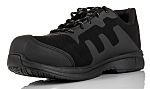 RS PRO Men's Black Fibreglass Toe Capped Safety Trainers, UK 8, EU 42
