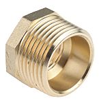 RS PRO Brass Push Fit Fitting, Straight Connector